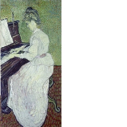 Marguerite Gachet au piano