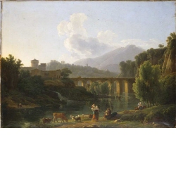 Römische Landschaft mit Viadukt