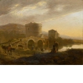 Der Ponte Lucano mit dem Grabmal der Plautier bei Tivoli