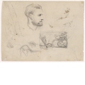 Porträt und Studie für "L'Orgie" (um 1867)