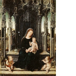 Madonna mit Kind und musizierenden Putten