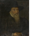 Bildnis eines weissbärtigen Mannes mit schwarzem breitkrempigem Hut