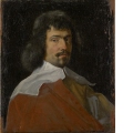 Bildnis eines Mannes in rotem Mantel