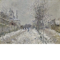 Le Boulevard de Pontoise à Argenteuil, neige