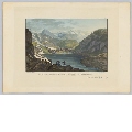 Vue de la Source du Rhein antérieur, du Lac Toma, sur le Mont Badus