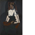 La Femme à la mandoline, d'après Corot