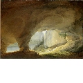 Blick aus der Beatushöhle auf den Thunersee