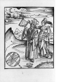 Ptolemeus visiert die Mondsichel an, unterwiesen von der Astronomia