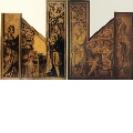 Kaiserin Kunigunde und Kaiser Heinrich II. vor dem Münsterchor (linker Flügel); Madonna mit Kind, musizierende Engel und der hl. Pantalus (rechter Flügel)